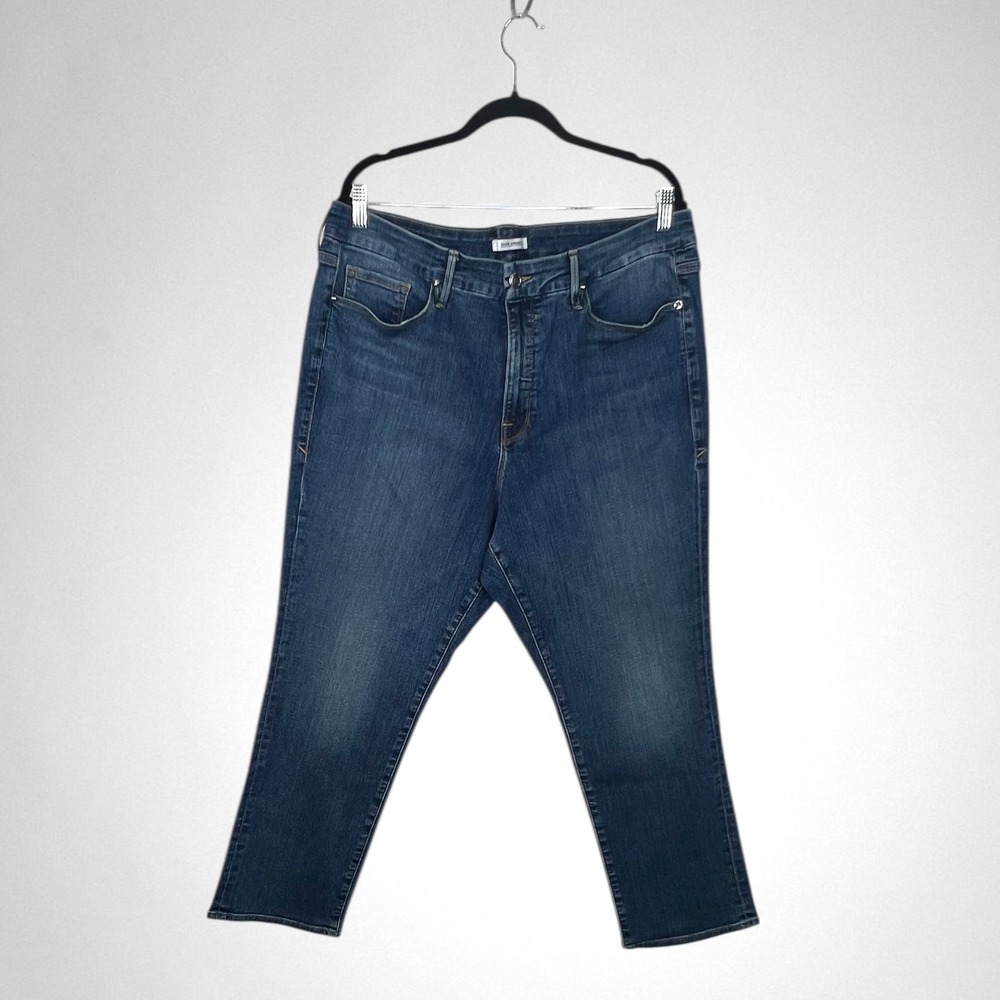 GOOD AMERICAN Good Legs‎ Straight Jeans Plus Size 18